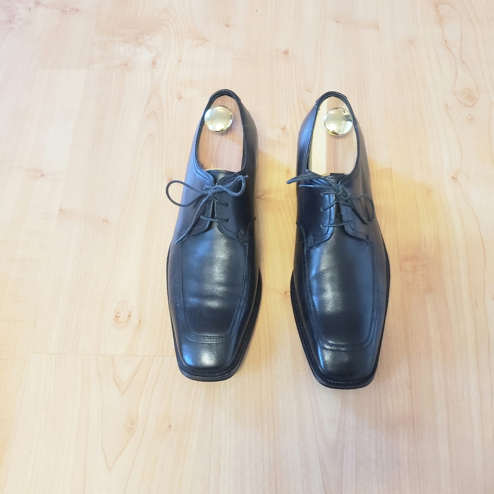 Hugo Boss black leather Derby Oxford Shoes Size 8